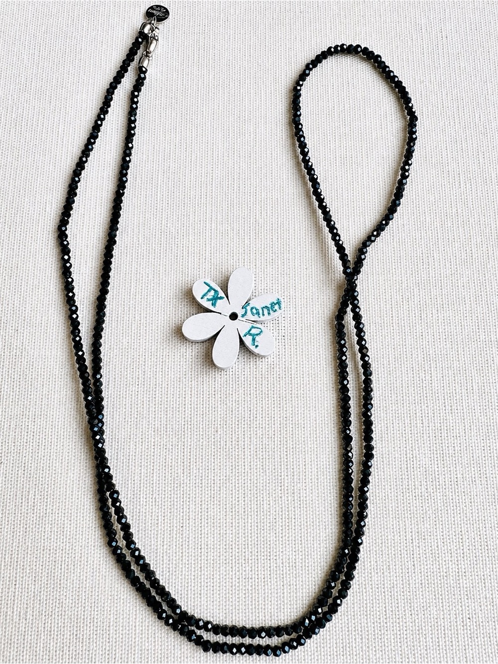 Tiffany & Co.Ziegfeld Black Spinel 32” Chain Necklace